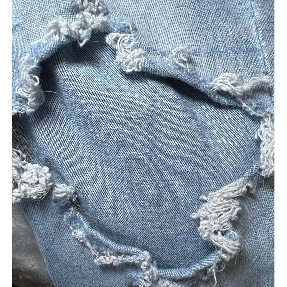 Aeropostale Womens Size 8 Super High Rise Jeggings Distressed Jean Frayed Hem - Picture 15 of 16